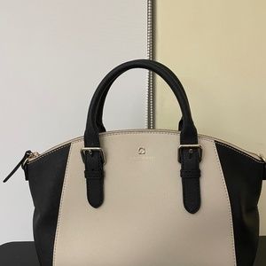 Kate Spade top handle tote bags- Black and white